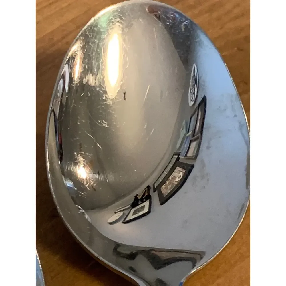 Oneida SSS Minute Man Colonial Boston 4 Oval Tablespoons Stainless 6 3/4